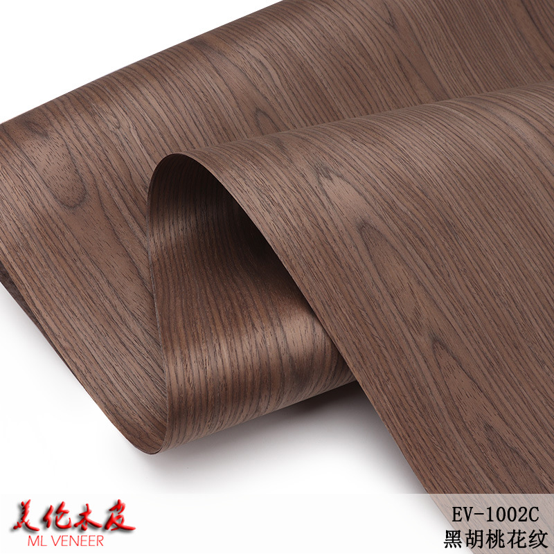 60*250cm large size Technology black walnut mountain grain wood skin four parquet black walnut technology wood skin