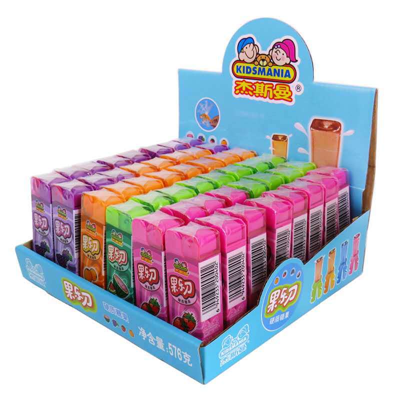 Детские игрушечные конфеты Guole нож jesman фруктовые леденцы Вкусные смешные подарки оптом 48 штук