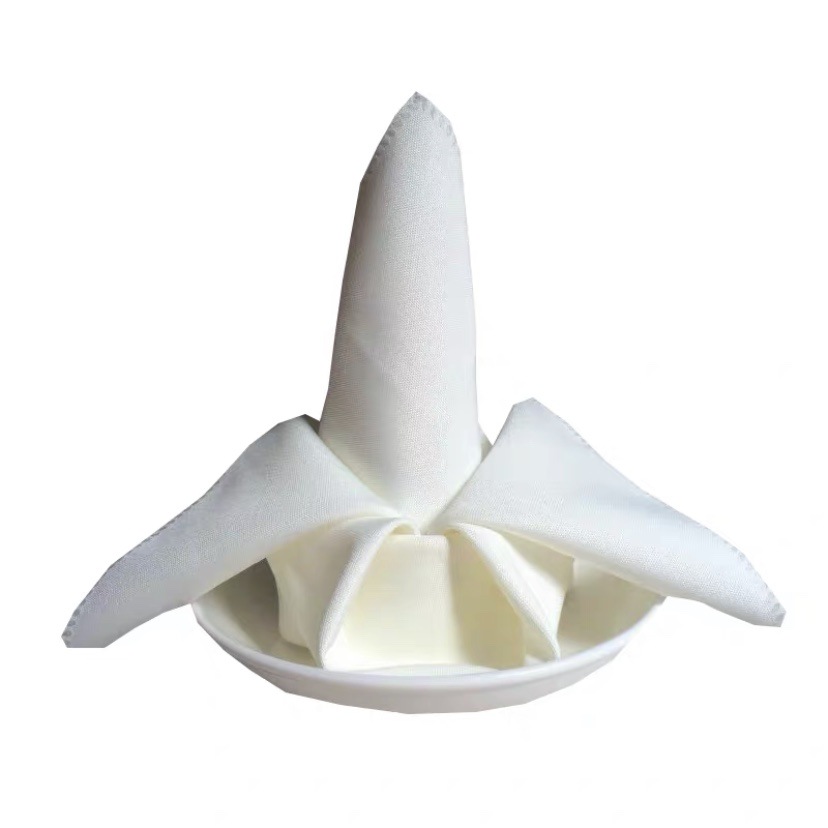 Tablecloth Small Napkin Cloth Table Mat Hotel Western Restaurant Solid Color Folded Mouth Towel Cloth Cup Cloth Manufacturer Wholesale