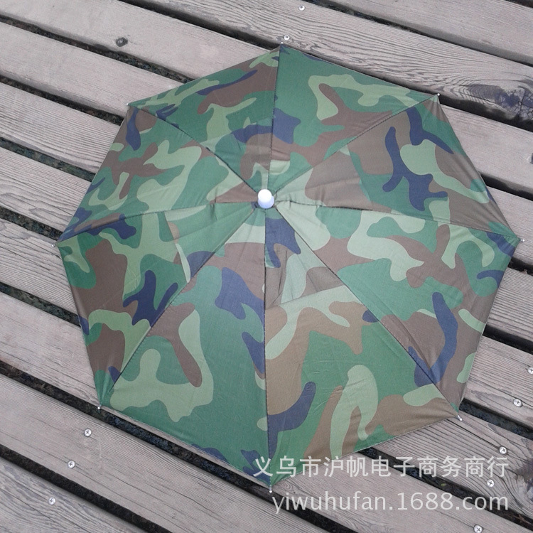 65CM diameter tea picking hat umbrella double layer with breathable hole head wearing umbrella printable advertising LOGO AliExpress supply