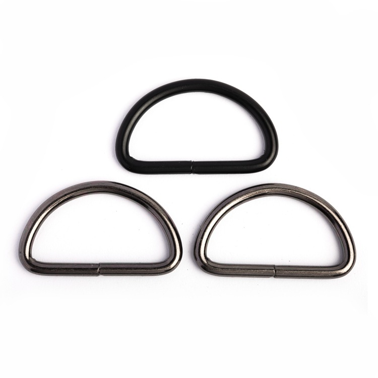 Factory direct supply luggage hardware accessories d-buckle metal opening d-Buckle High semicircular buckle stainless steel large d-ring