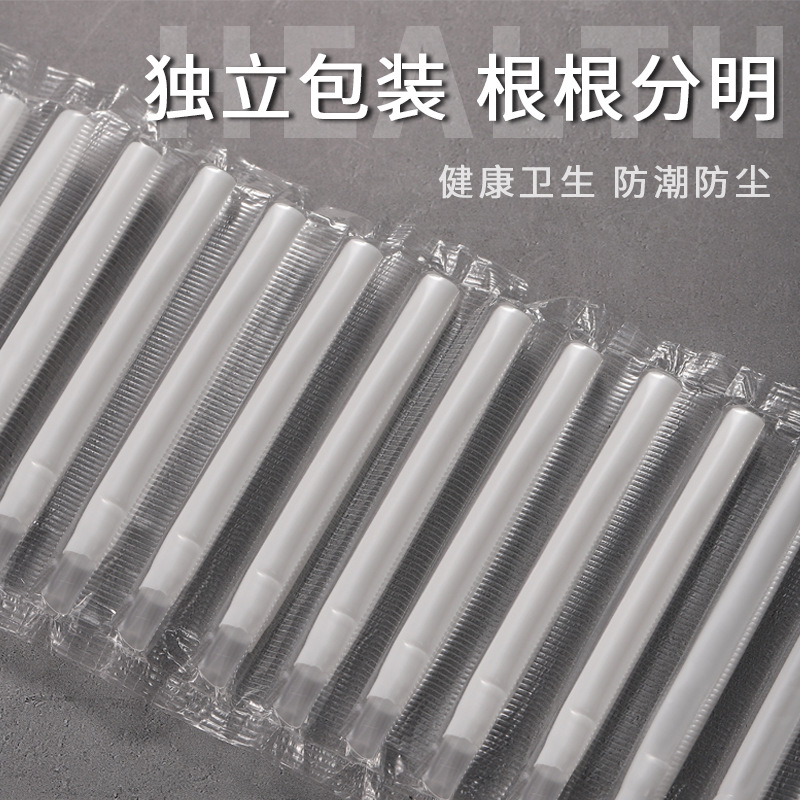 Wholesale disposable retractable straw food grade PP plastic straw moslian same double yogurt straw
