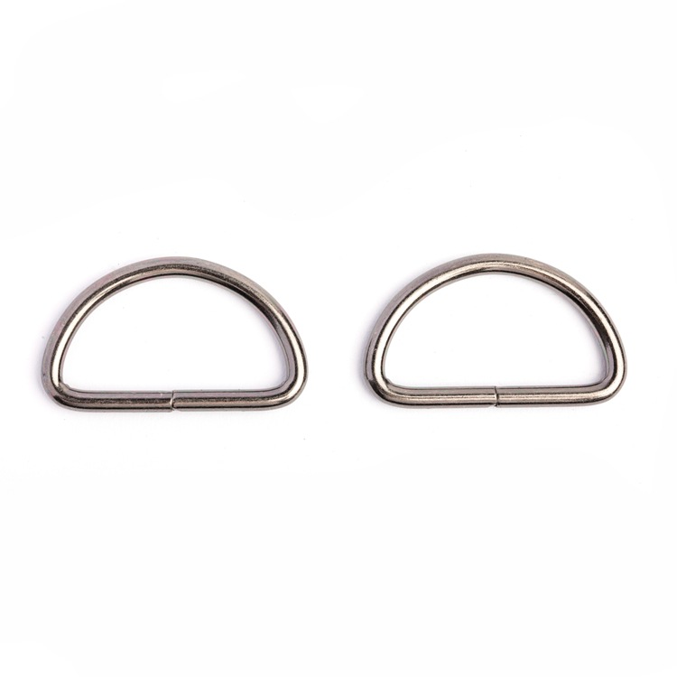 Factory direct supply luggage hardware accessories d-buckle metal opening d-Buckle High semicircular buckle stainless steel large d-ring