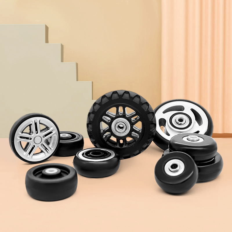 Spot wholesale Pu wheel filling wheel trolley case accessories wheels luggage accessories casters