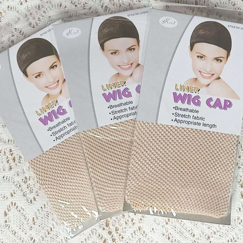 Long hair, one end, two ends, hair net, wig, hair net, export to Europe and America, foreign trade supply, 15cm and 18cm headgear