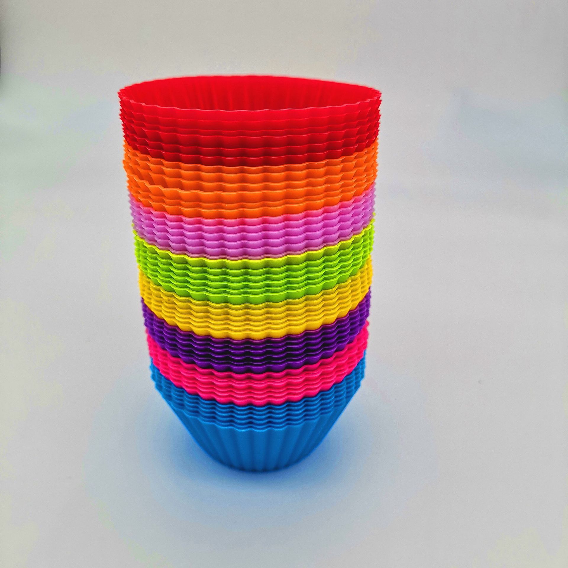 Factory spot 7cm round cake Cup silicone Mafen Cup diy baking mold silicone pudding cake mold