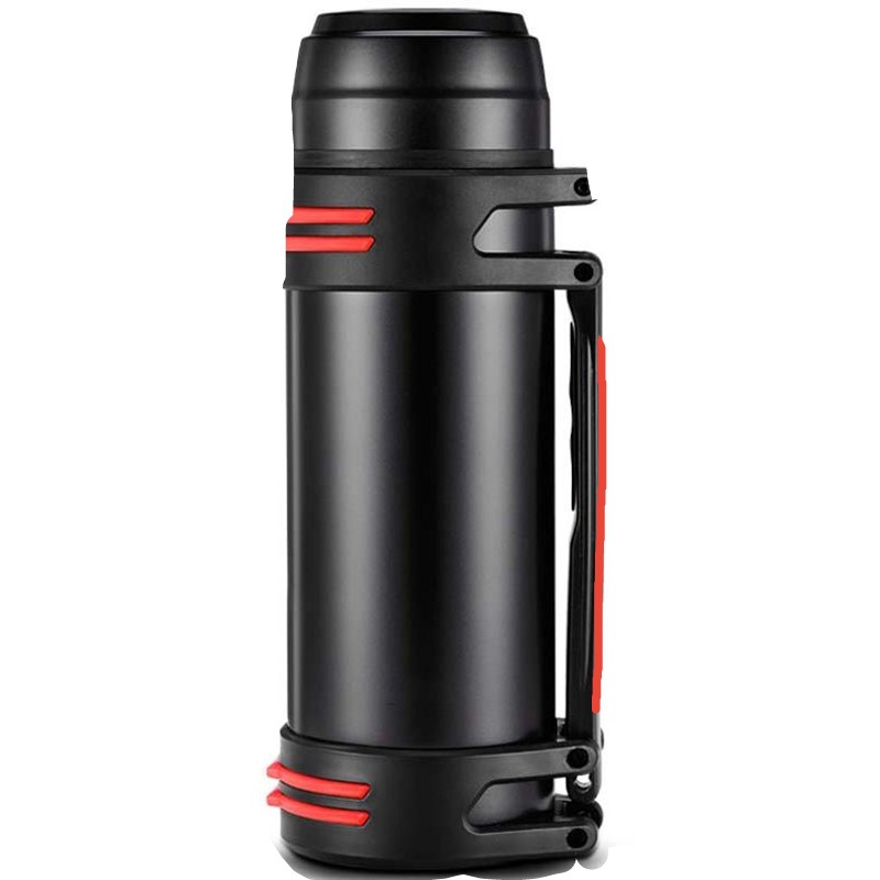 Outdoor sports Thermos Stainless steel vacuum travel pot large capacity car portable gift strap thermos cup