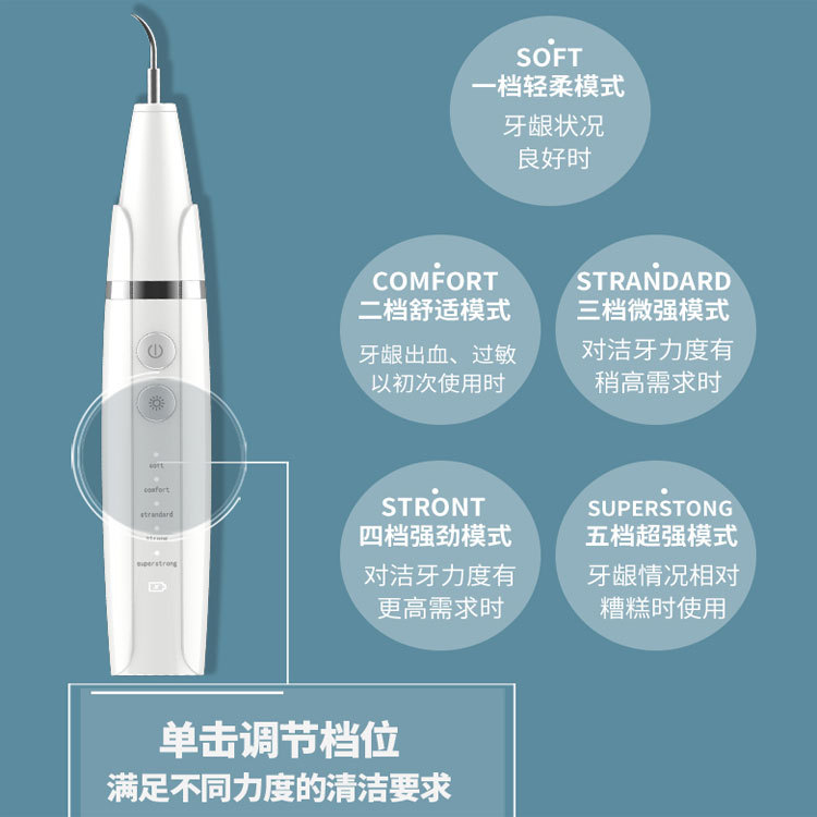 Manufacturer's New Ultrasonic Tooth Cleaner, Household Electric Tooth Cleaner, Tooth Whitening Instrument, Massage Multi-Function