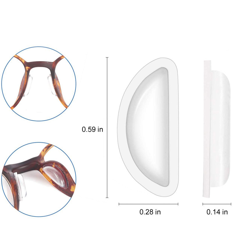 New Silicone Airbag Nose Pad Non-slip Nose Patch Glasses Nose Patch Glasses Accessories