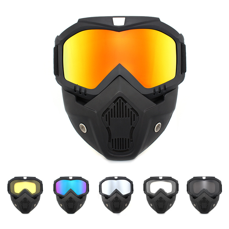 Windproof Mask Off-Road Motorcycle Outdoor Off-Road Road Goggles Harley Goggles Mask Windproof and Sandproof Cycling Mask