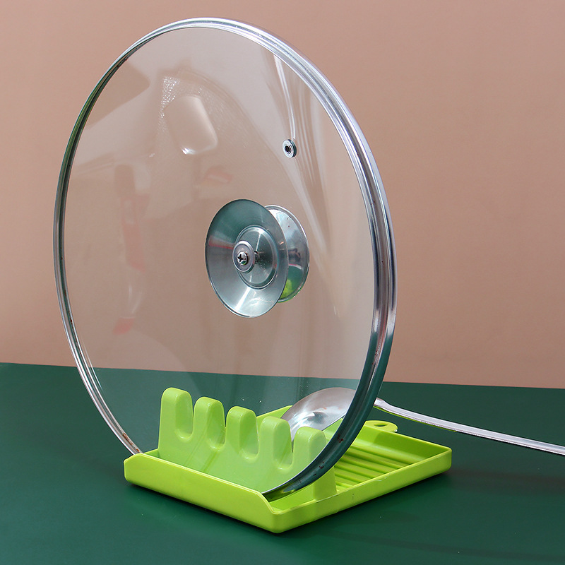 Kitchen spatula pot lid storage rack household cooking spatula mat kitchen storage rack plastic pot lid rack