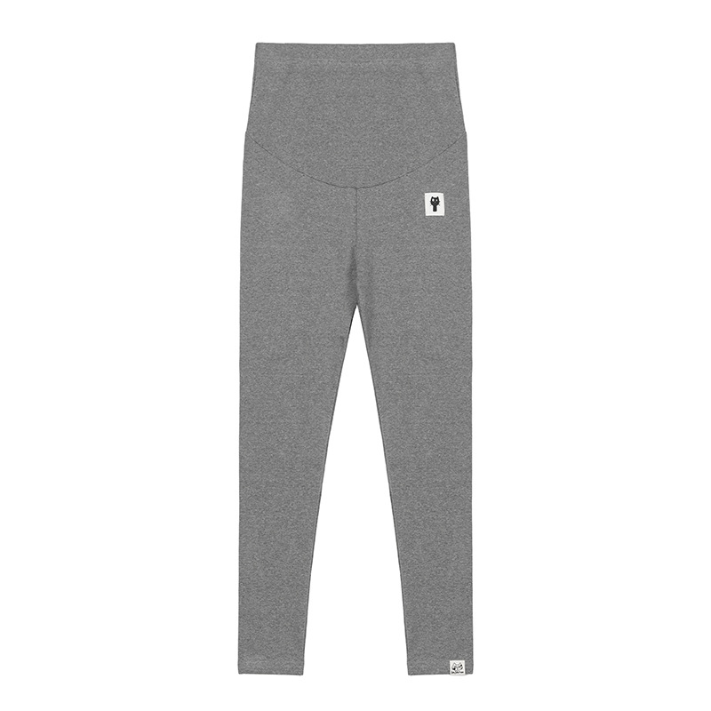 Maternity Wear, Spring & Fall Maternity Pants, Belly Support Pants, Kitten Belly Support Leggings, Thin High-Waist Elastic Leg Nine-Point Pants