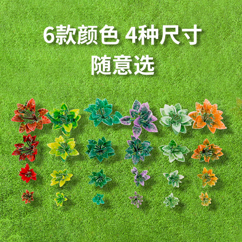 Factory Direct sand tray simulation model plant plastic decorative model material DIY handmade heart leaf grass