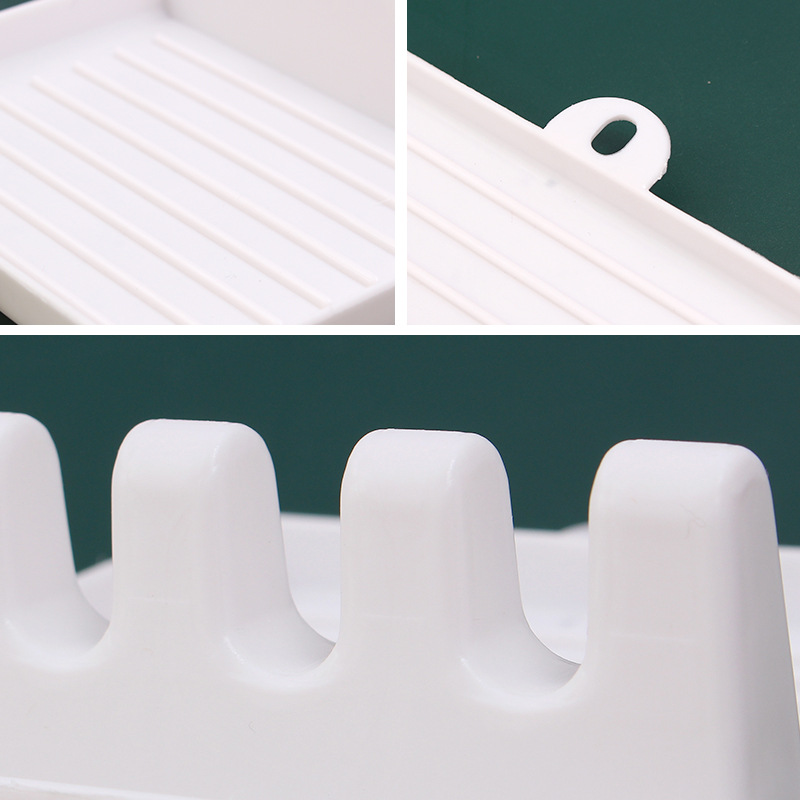 Kitchen spatula pot lid storage rack household cooking spatula mat kitchen storage rack plastic pot lid rack