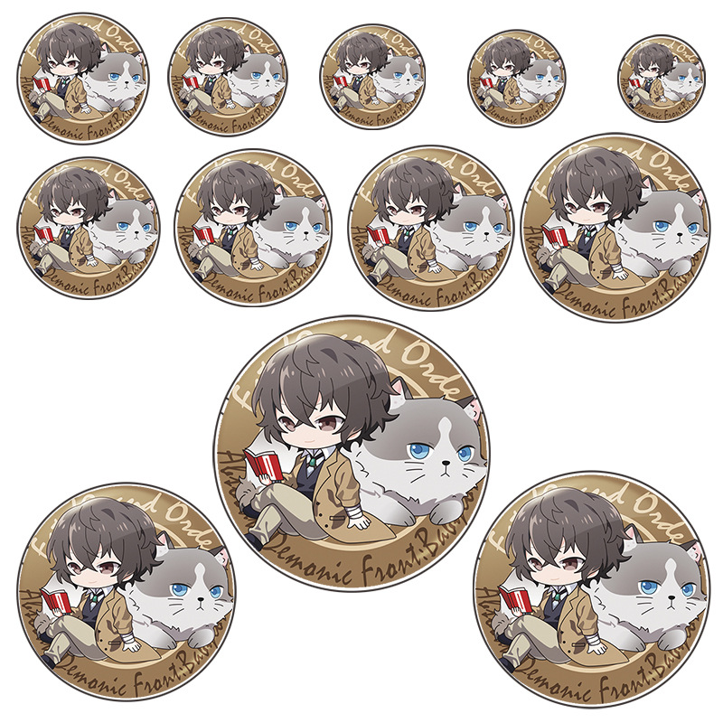 Manyun transparent bar protective cover anime two-dimensional badge round card round protection storage display cover peripheral