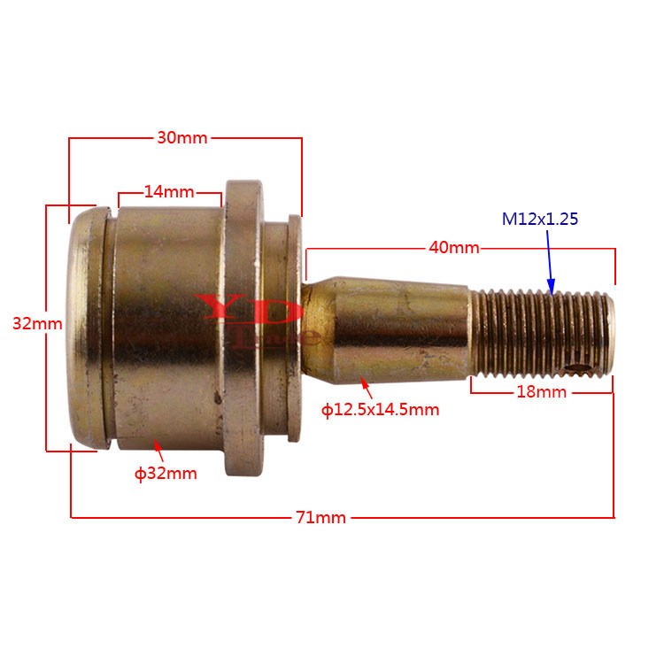 Atv Atv Accessories Four-Wheeler Kart 200/250 Rocker Arm M12 Tapered Direction Lever Ball Head