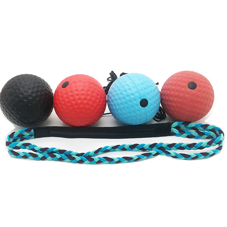 Head-mounted boxing training ball speed for reaction ball nylon head wear decompression ball PU foam ball manufacturers wholesale