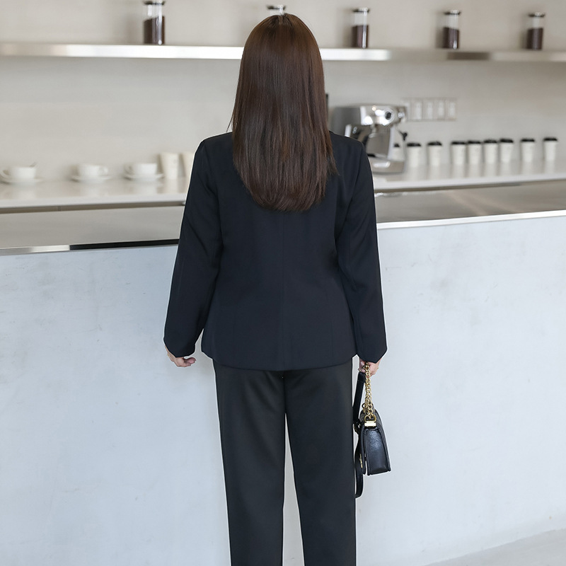 Plus Size Women's Suit Jacket 100kg Fat mm Professional Suit Large Size Suit Suit Pants 220 Pounds 2005