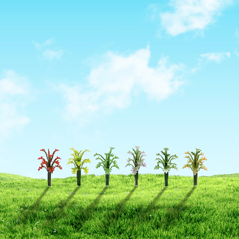 Materials for Handmade Architectural Sand Table Models, Colorful Plastic Flowers and Plants, Garden Simulation Plant Ornaments, Model Broken Leaves and Grass