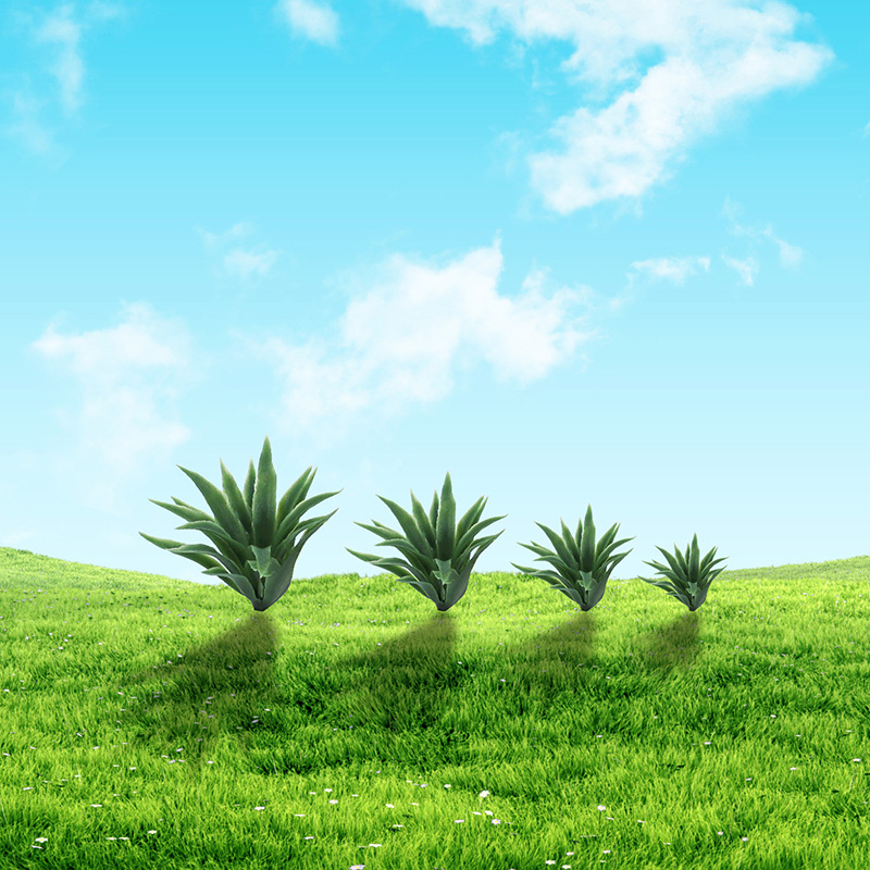 Форма для песочницы, модель суккулента, мини-декор, пластиковые цветы, симуляция растений, мечевидные листья