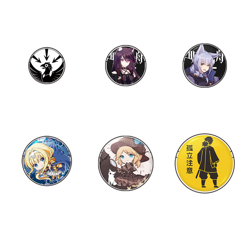 Manyun transparent bar protective cover anime two-dimensional badge round card round protection storage display cover peripheral