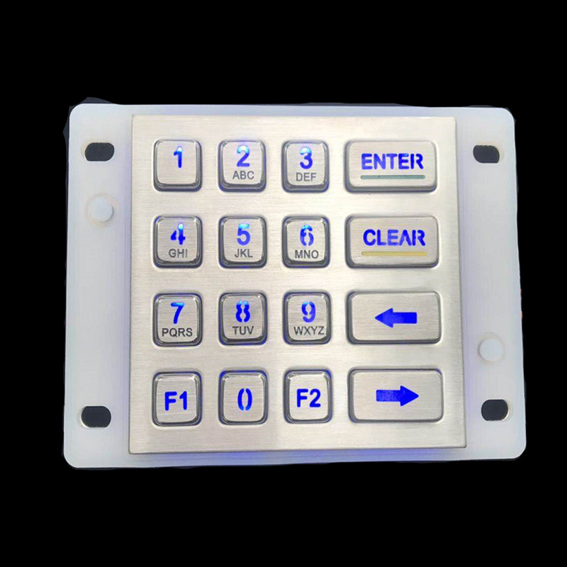 Stainless steel industrial metal keyboard GZB009020 express cabinet self-service sales payment keyboard | Industrial control equipment