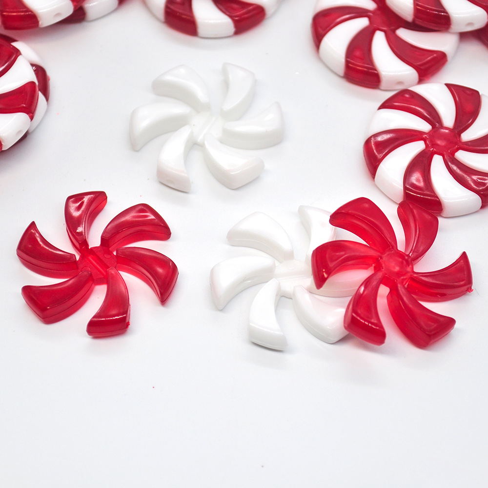 Cross-border supply Christmas decoration candy simulation lollipop crutch Christmas tree pendant DIY light string accessories