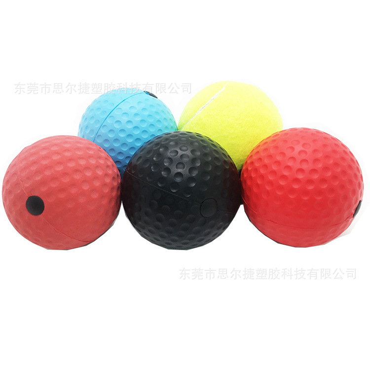 Head-mounted boxing training ball speed for reaction ball nylon head wear decompression ball PU foam ball manufacturers wholesale