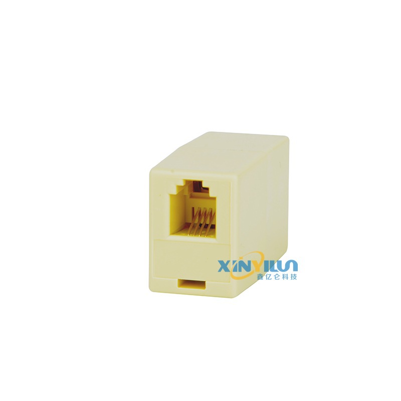 4P4C straight-through handset cable RJ9 telephone handle cable female base connector factory direct sales