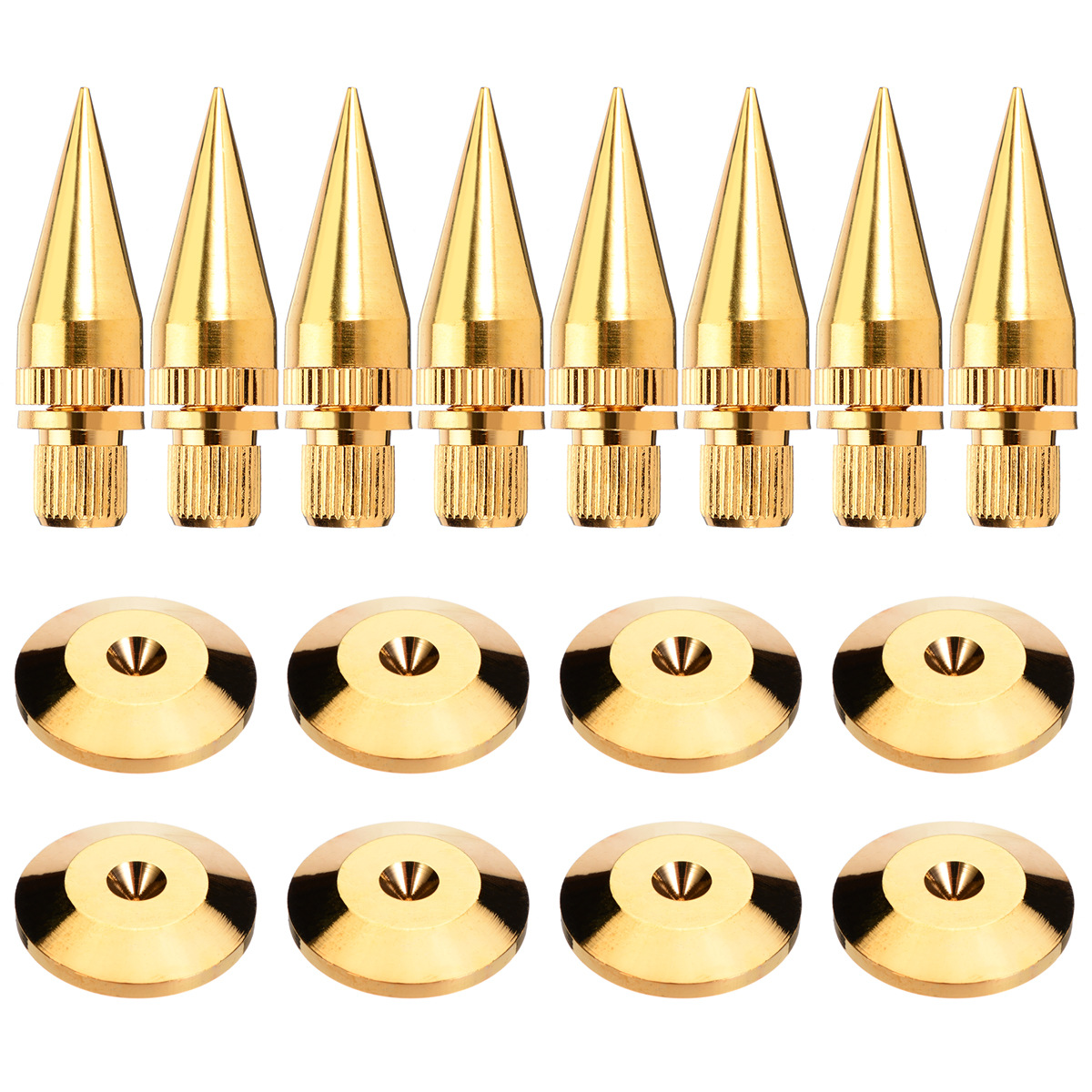 Nail + pad M6 * 36 pure copper audio shock absorber foot nail speaker foot pad HIFI speaker accessories wholesale direct manufacturers