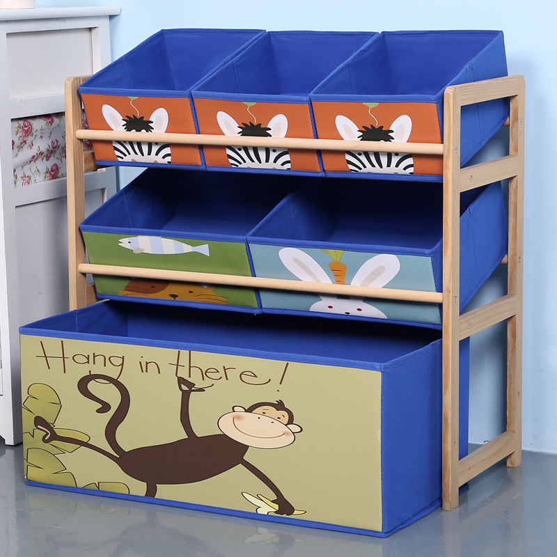 Полка для игрушек из массива дерева, детская полка для хранения игрушек, коробка для игрушек