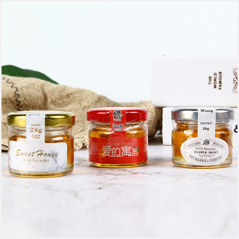 Wedding Honey Wedding Souvenir Honey Finished Small Bottle Wedding Supplies Wholesale 28g 50g