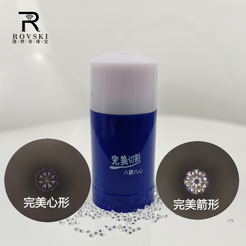 Round 0.6-12mm Eight Hearts and Eight Arrows 3A/5A/9A Pointed Bottom White Zircon Gemstone Nail Art Diamond Cz Crushed Diamond