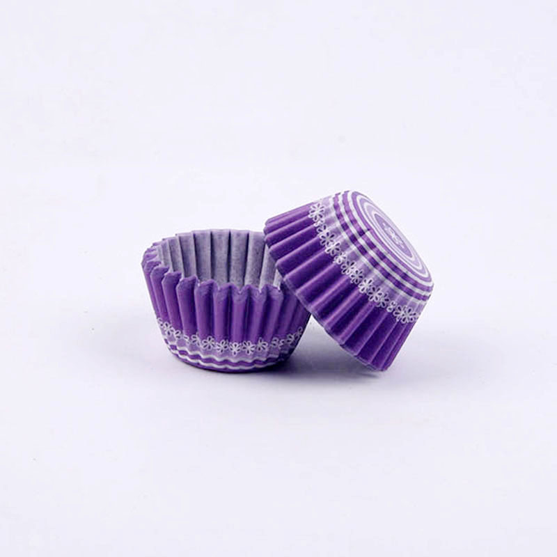 Mini extra small Clover color translucent cake oil-proof paper tray chocolate paper pad small paper cup flat