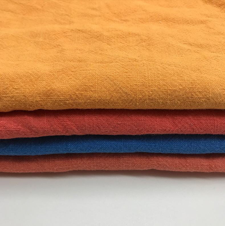 Ramie fabric slub 8*8 women's Tang suit tea art linen sand washing water linen fabric complex Chinese ancient fabric