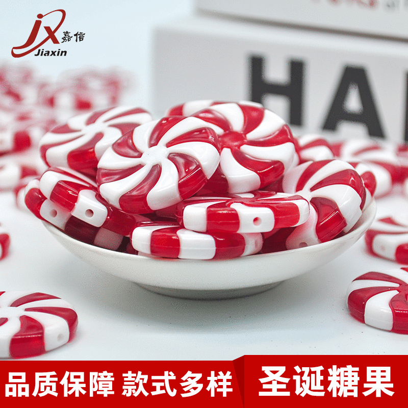 Кросс-граничные рождественские украшения, симуляция конфет, леденцы, подвеска для рождественской елки, аксессуары для светящейся гирлянды DIY