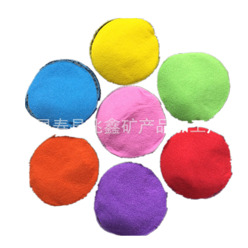 Small Bag of Colored Sand, Dyed Sand, Kidsren's Entertainment Sand for Sand Painting Bottle Painting, Small Bag of Colored Sand Pigment