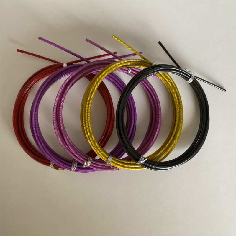 Стальной трос для наружных работ, пластиковые аксессуары для скакалок, спортивные характеристики, размеры, выбираемая длина, уличные виды спорта