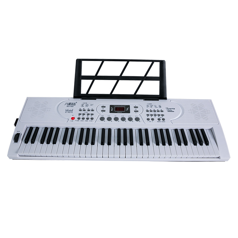 2025 Factory Direct Sales Multi-Functional Beginner Digital Keyboard Dual Speakers Music Piano with Microphone Can Be Equipped with a Piano Stand