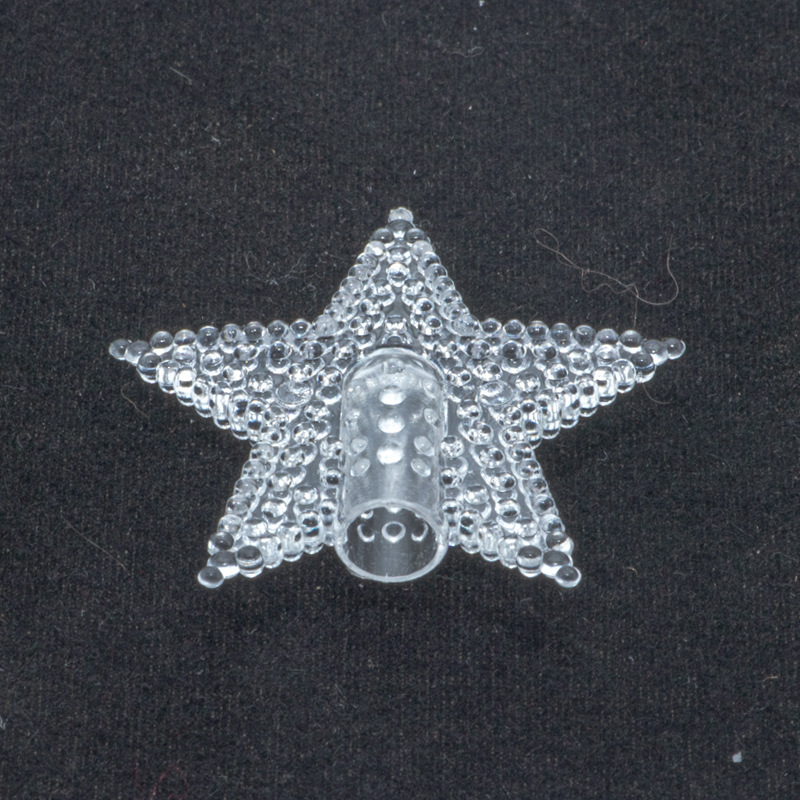 Led Star Gypsophila Colorful String Lights Accessories Pearlescent Five-Pointed Star Curtain Flashing Christmas Lights Pendant Decoration