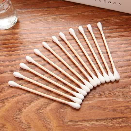 Cotton swab Ear-pulling Makeup Wooden swab Wooden swab Ear-digging Multifunctional Double-headed swab Stick Disposable Cleaning swab