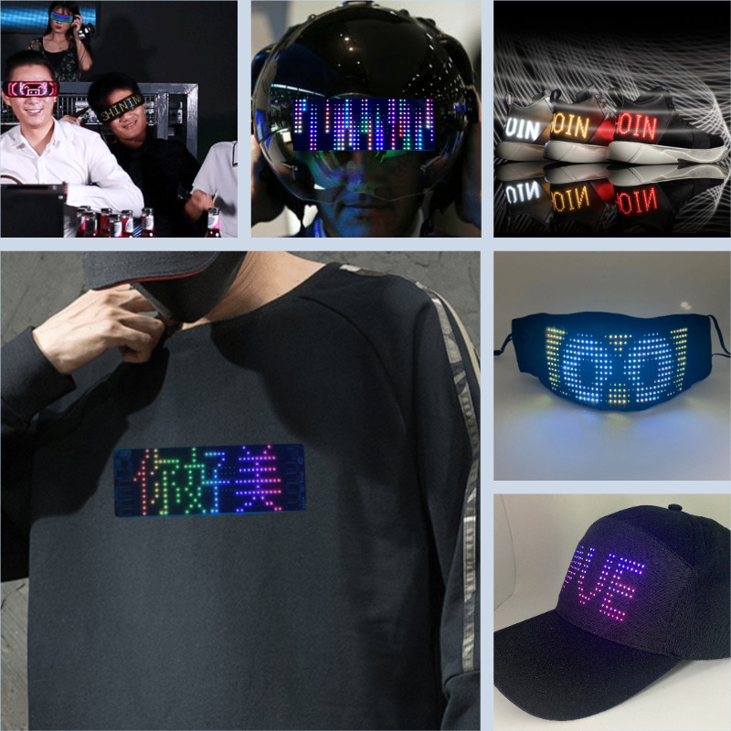 Source Factory Led Soft Screen Flexible Curved Screen Full Color App Bluetooth Editing Advertising Clothing Sports Stickers