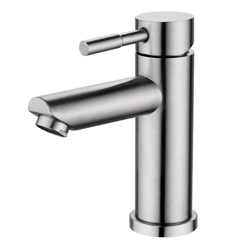 Stainless steel 304 faucet basin faucet hot and cold wash basin bathroom cabinet cold and warm plumbing sanitary ware manufacturers