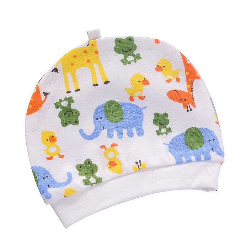 2025 New Cotton Baby Hat Summer Single-Layer Newborn Hat Gift Hat Printed Baby Hat