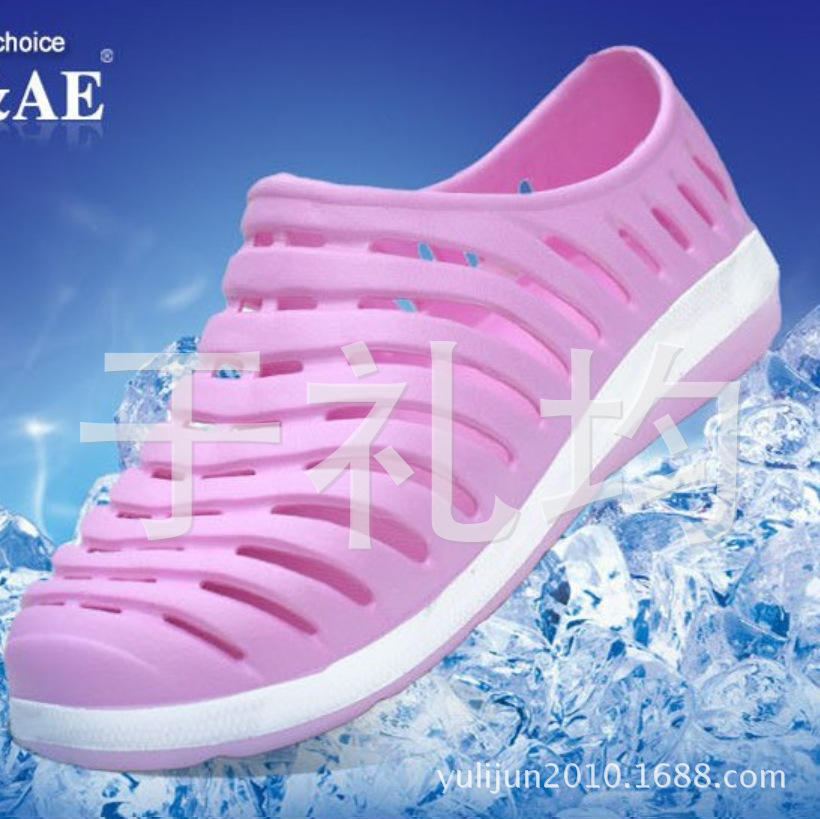 Оптовая продажа повседневной спортивной обуви с отверстиями, квадратные садовые туфли для пар, новые дышащие сандалии для женщин