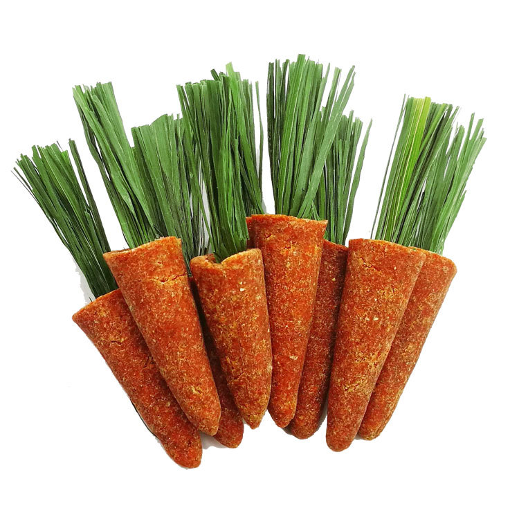 Timothy Pet Snacks Hamster Rabbit Teething Toy Small Carrot Rabbit Snacks Rabbit Teething Carrot