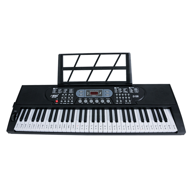 2025 Factory Direct Sales Multi-Functional Beginner Digital Keyboard Dual Speakers Music Piano with Microphone Can Be Equipped with a Piano Stand