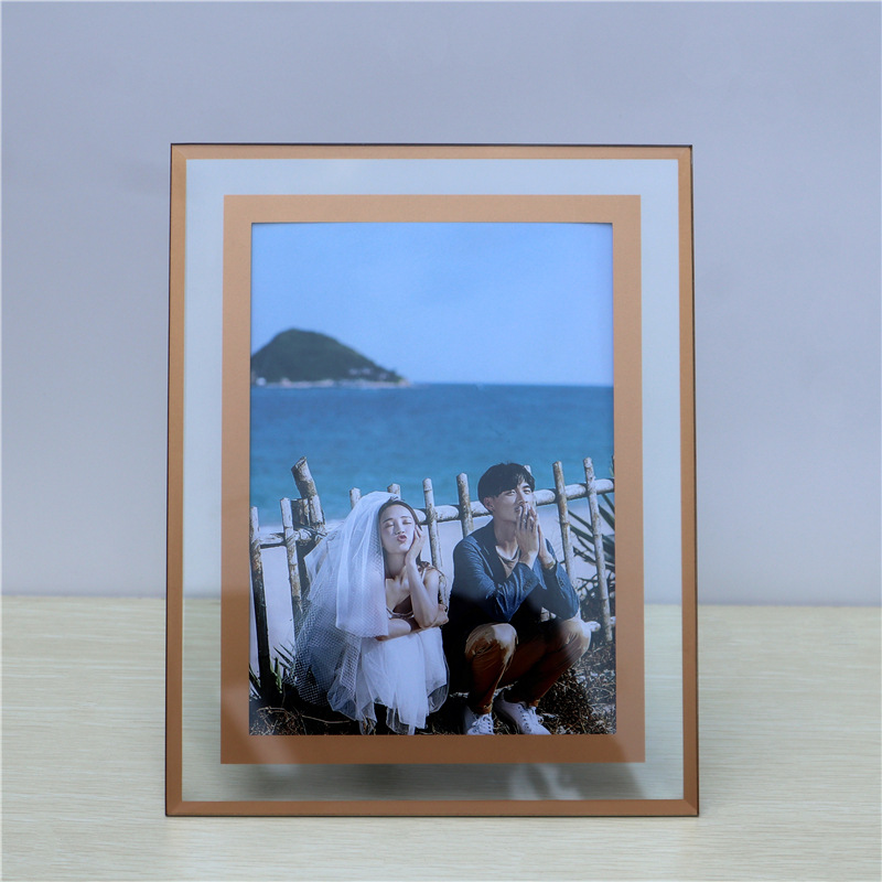 Wholesale A4 Crystal Glass Photo Frame 6 Inches 7inch 8inch A4 Crystal Glass Honor Certificate Photo Frame