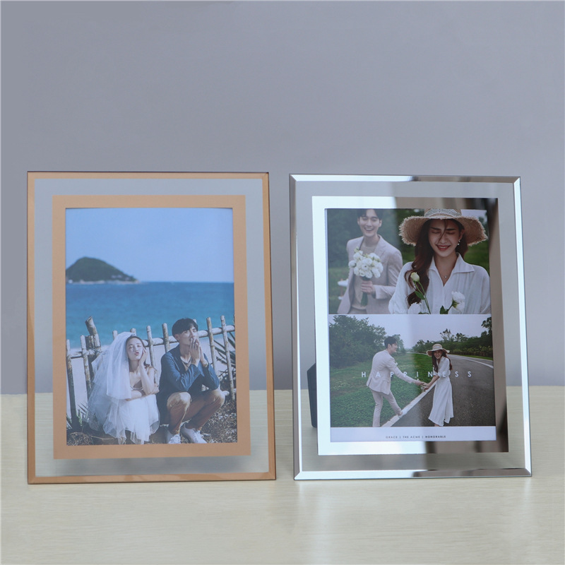 Wholesale A4 Crystal Glass Photo Frame 6 Inches 7inch 8inch A4 Crystal Glass Honor Certificate Photo Frame