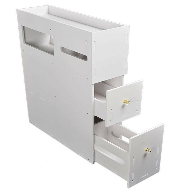 Toilet side cabinet bathroom side cabinet bathroom waterproof floor storage locker storage corner cabinet toilet tissue narrow cabinet